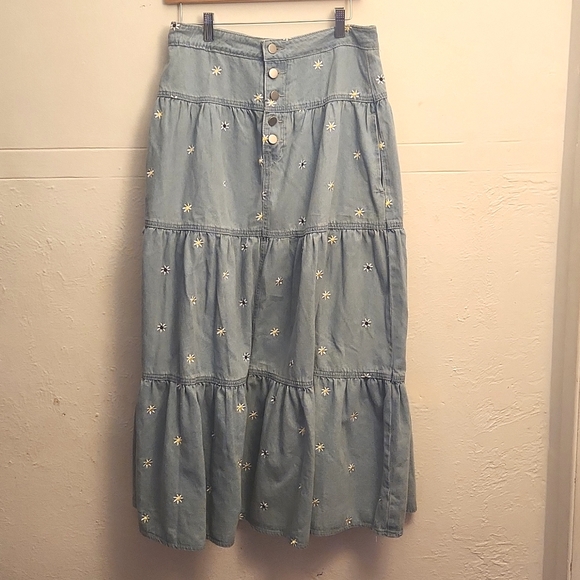 Storia Dresses & Skirts - Daisy Denim Midi Skirt